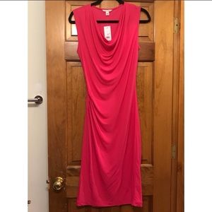Banana Republic Sleeveless Pink Midi Dress